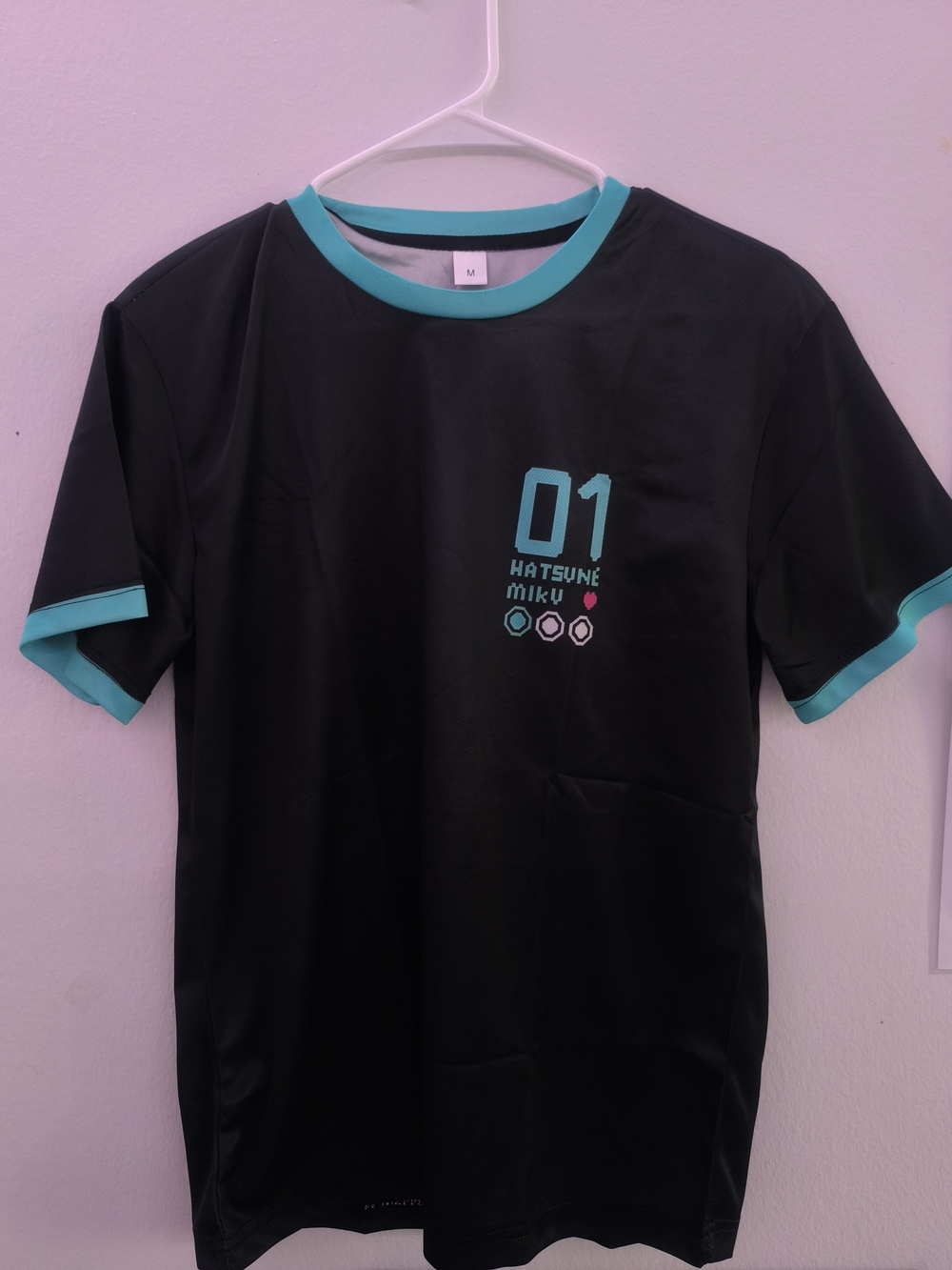 01 Black & Teal Ringer T-Shirt - Men